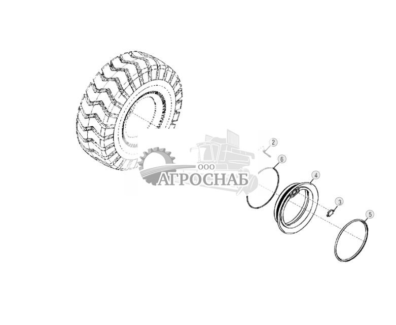 Компоненты колес, бескамерные шины (для мостов компании Deere) - ST784307 2.jpg